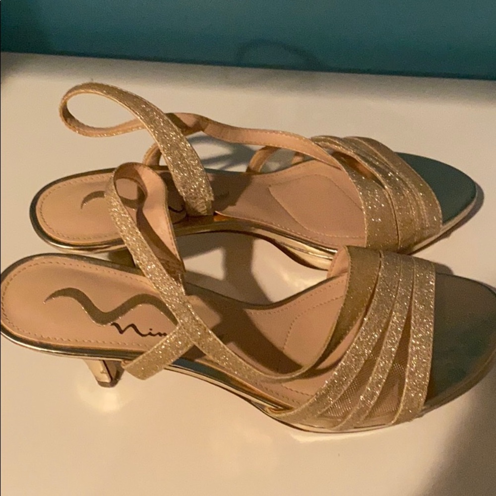 Gold Glitter Heel